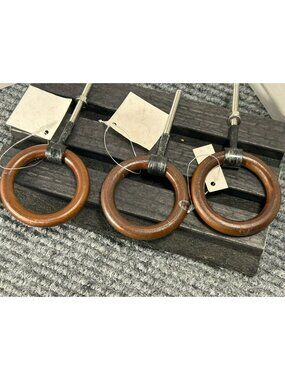 Vintage-Inspired Wooden Cabinet Knobs Brown Modern Hardware New With Tags